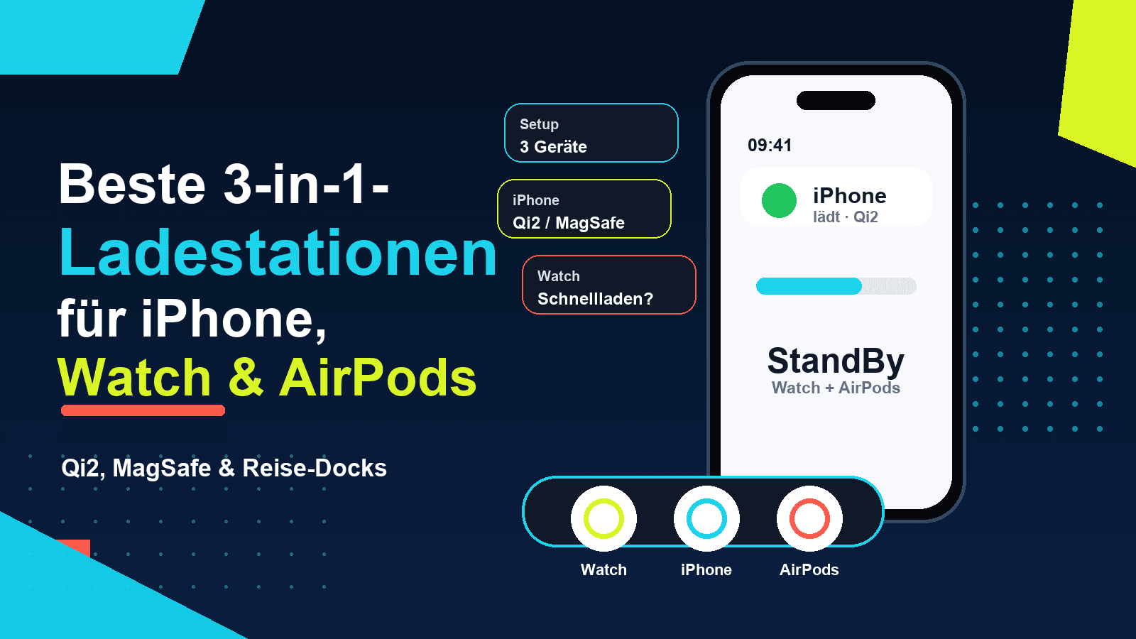 Beste 3-in-1-Ladestationen für iPhone, Apple Watch und AirPods