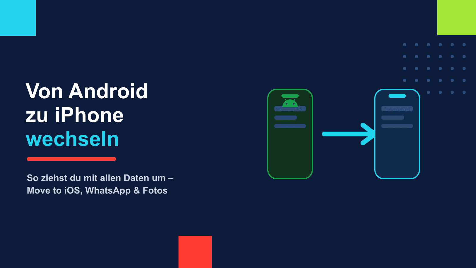 Von Android zu iPhone wechseln: der komplette Umzug ohne Datenverlust