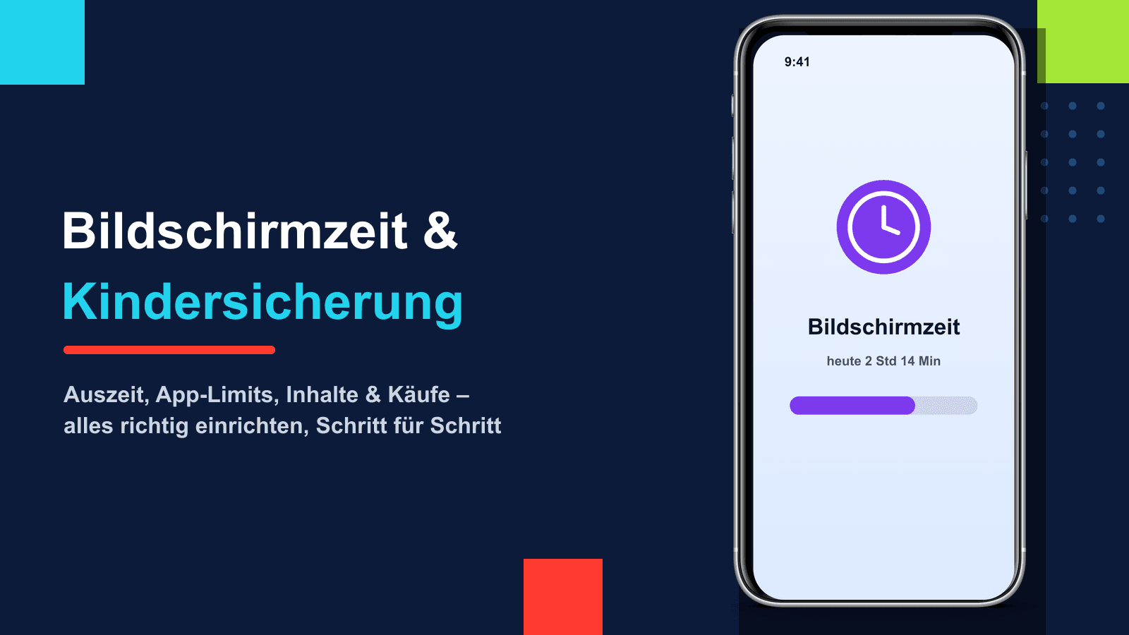 Bildschirmzeit & Kindersicherung am iPhone einrichten: Die komplette Anleitung