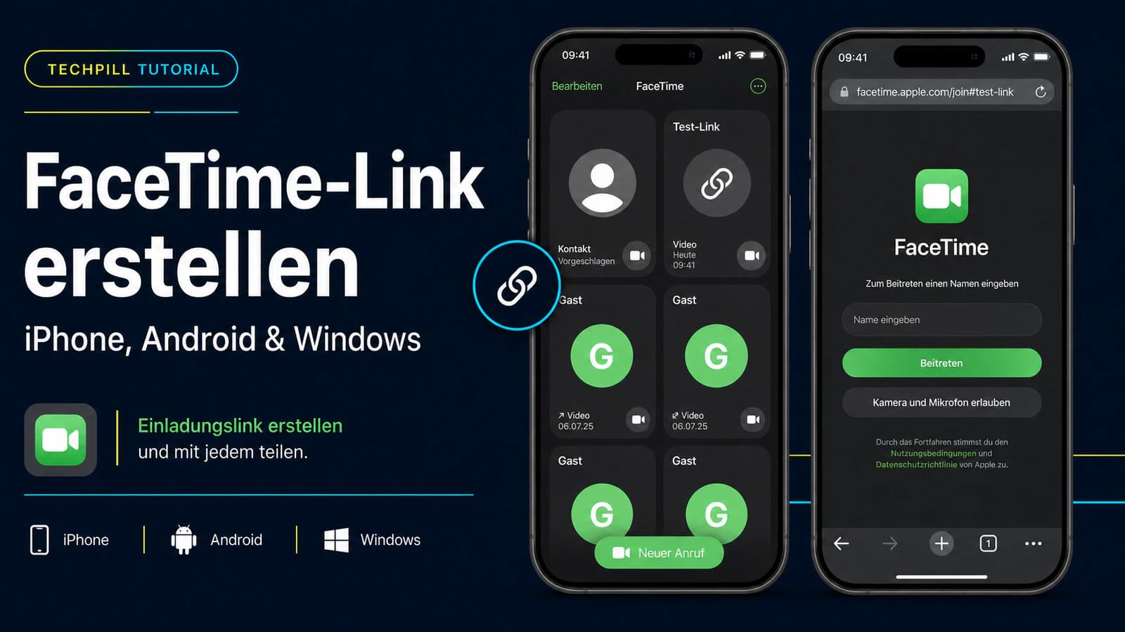FaceTime-Link erstellen: Anleitung für iPhone, Android und Windows