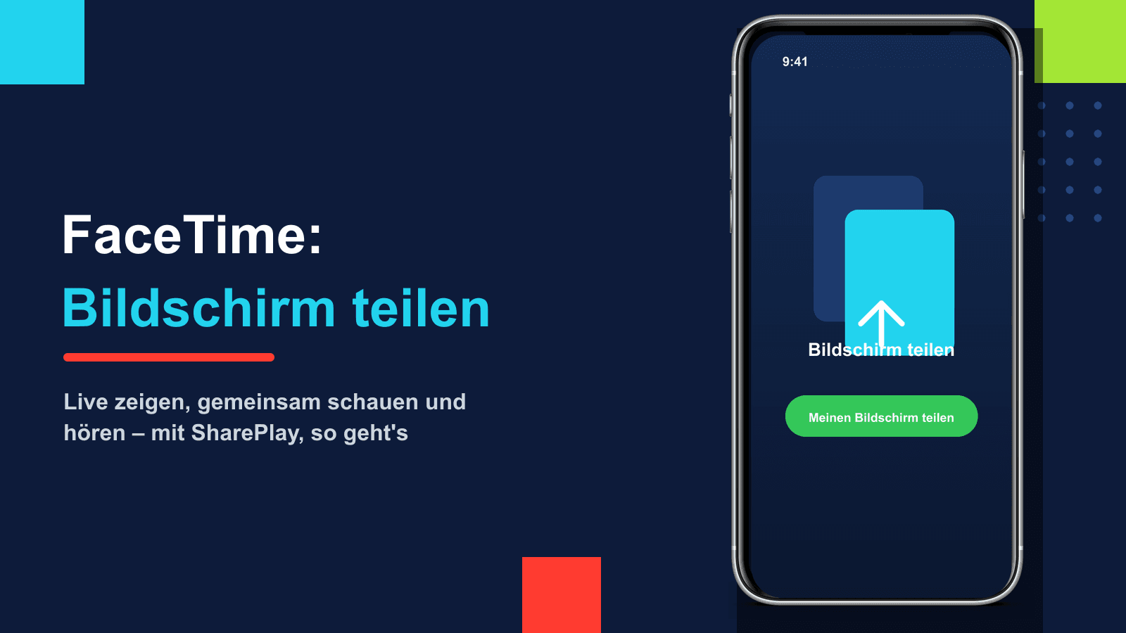 FaceTime: Bildschirm teilen auf iPhone, iPad und Mac (mit SharePlay)