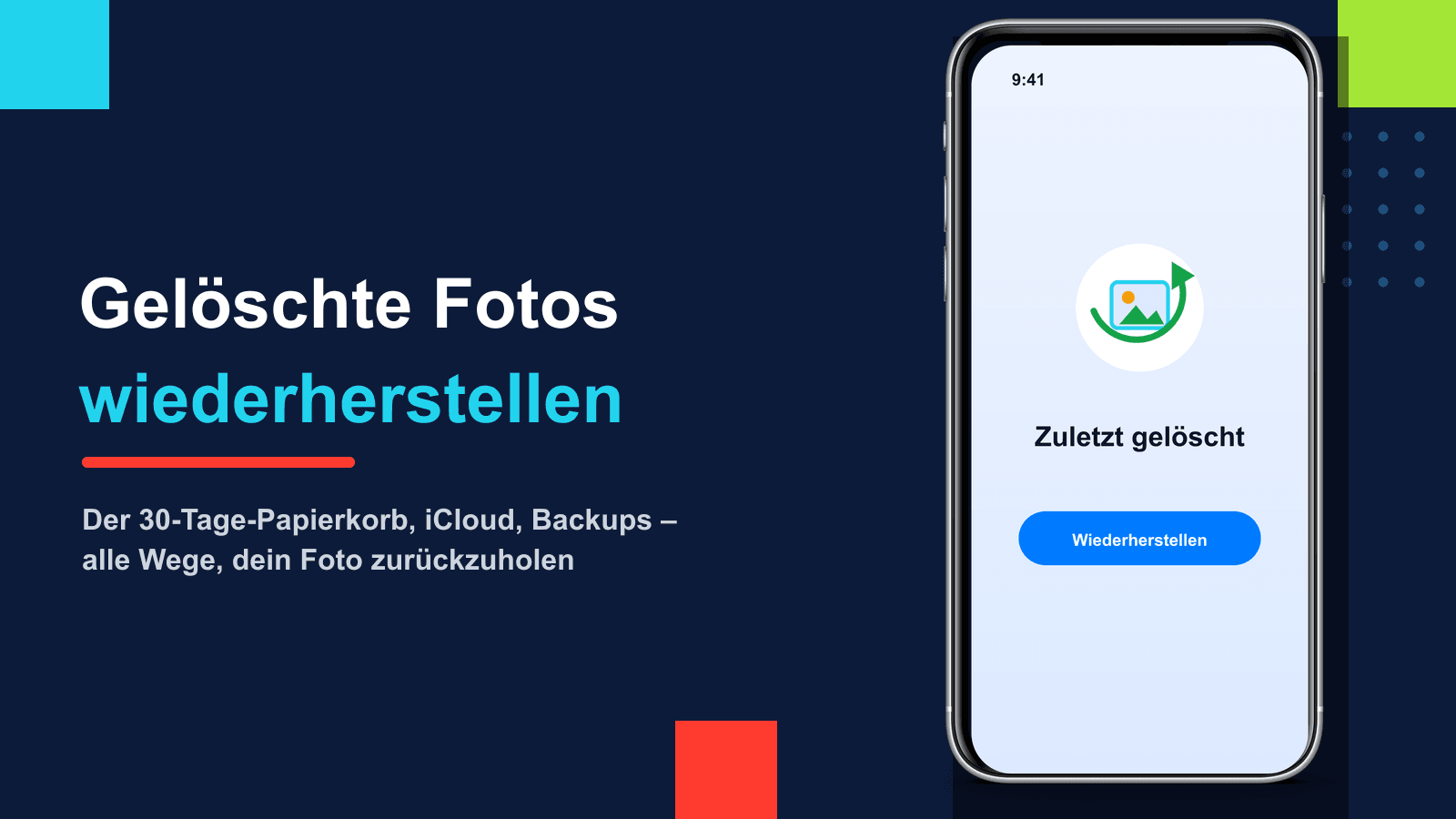 Gelöschte Fotos wiederherstellen auf dem iPhone: Alle Wege