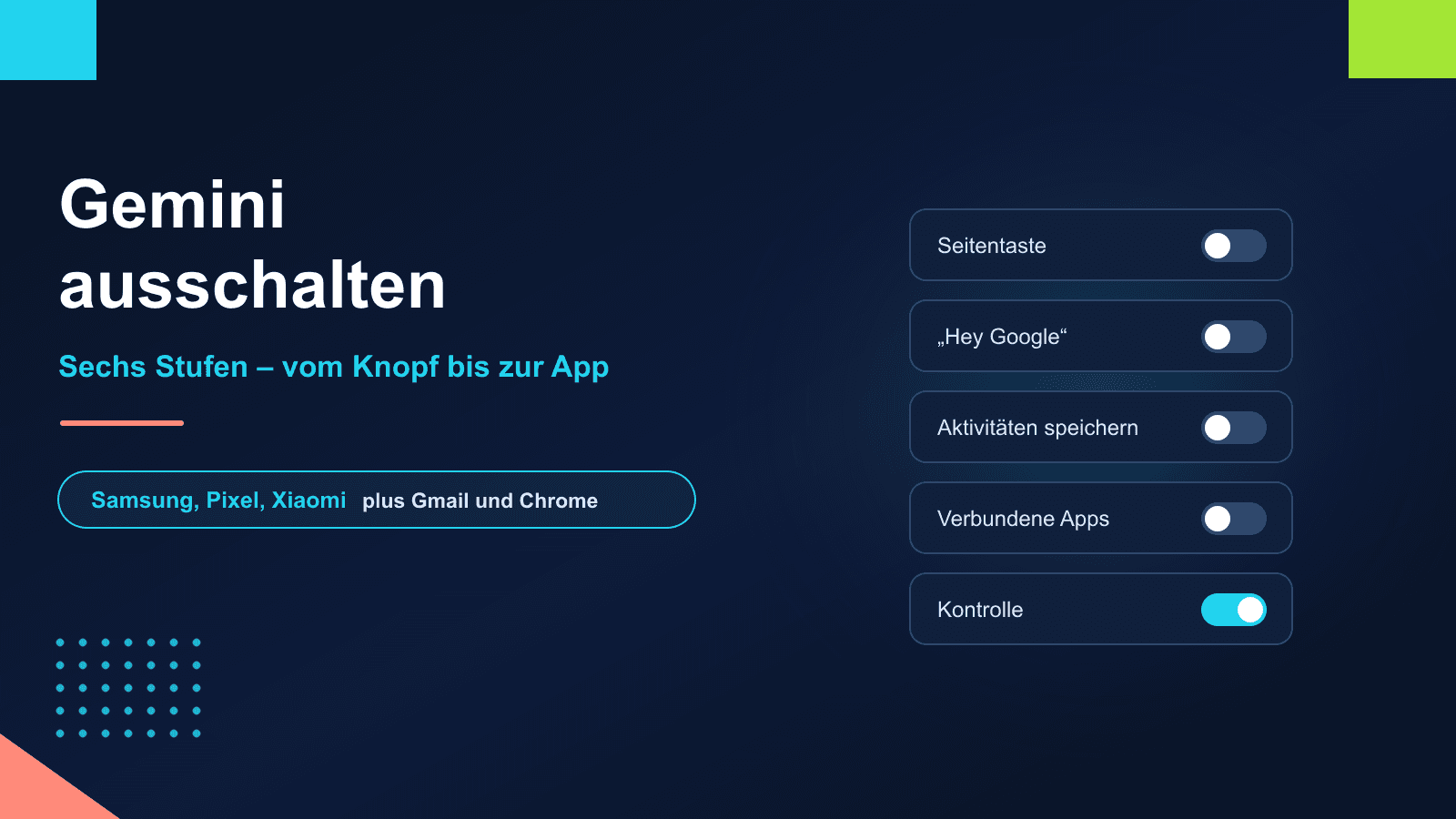Gemini ausschalten: So wirst du Googles KI auf dem Handy los