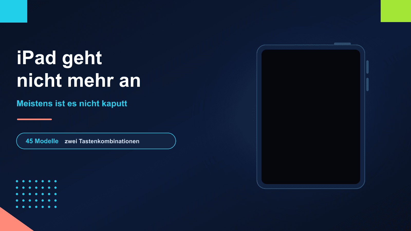 iPad geht nicht mehr an: Was wirklich hilft