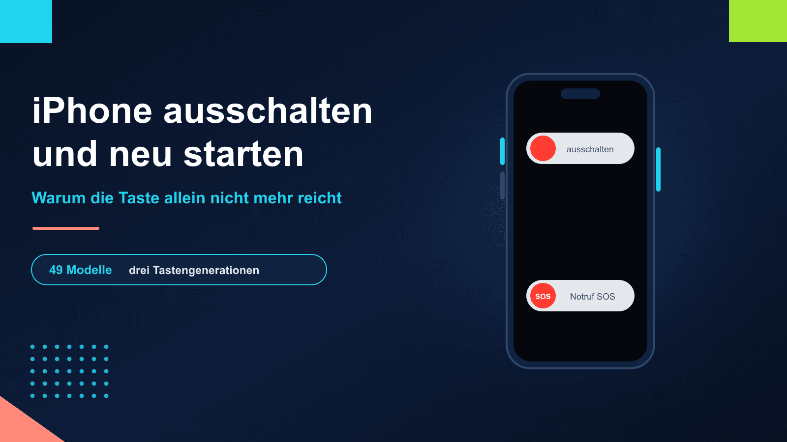 iPhone ausschalten und neu starten: so geht es bei jedem Modell