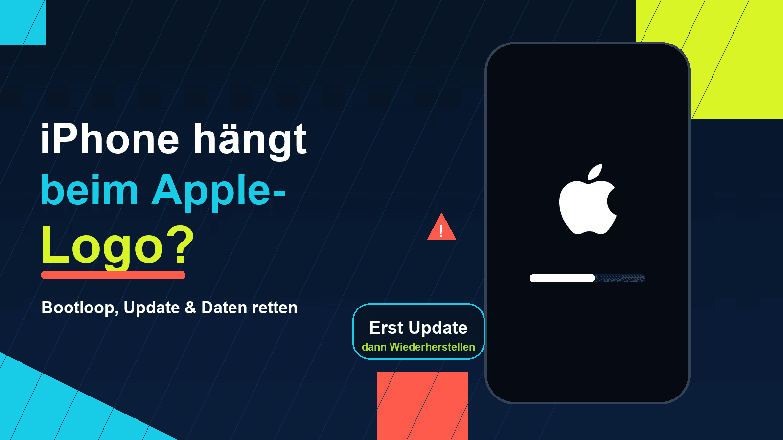 iPhone hängt beim Apple-Logo: Bootloop lösen ohne unnötigen Datenverlust