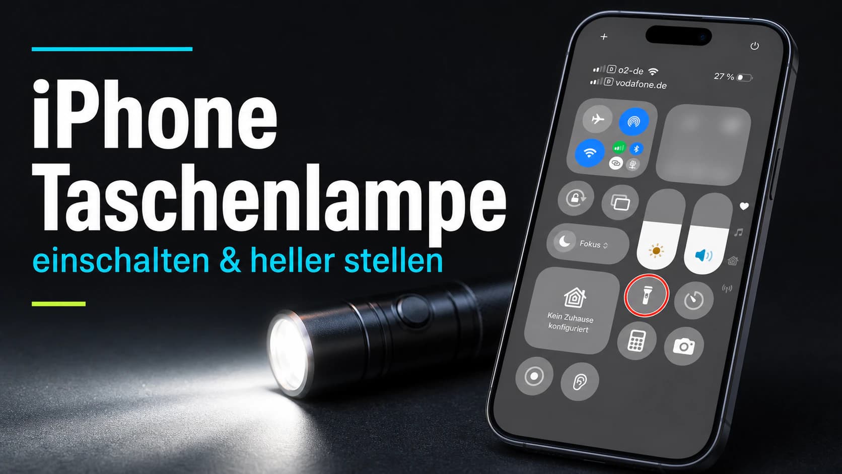 Taschenlampe beim iPhone einschalten: So geht es schnell