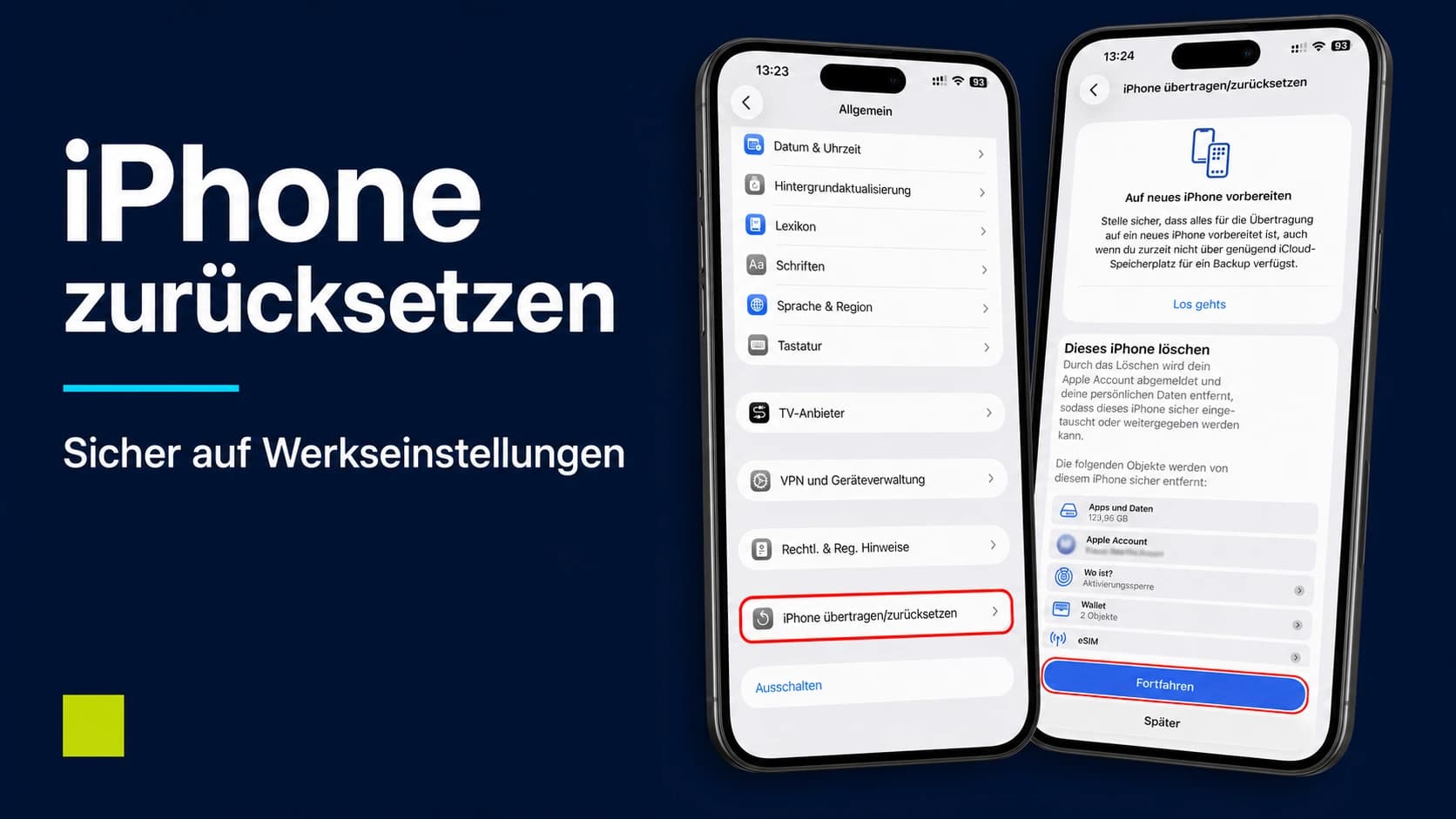iPhone zurücksetzen: So setzt du es auf Werkseinstellungen zurück