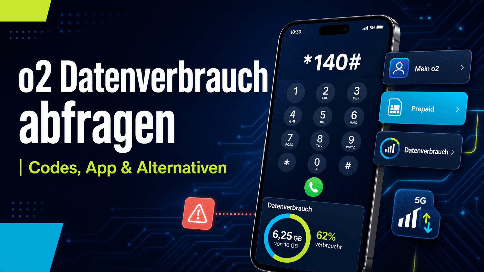 o2-Datenverbrauch abfragen: Code, App und sichere Alternativen