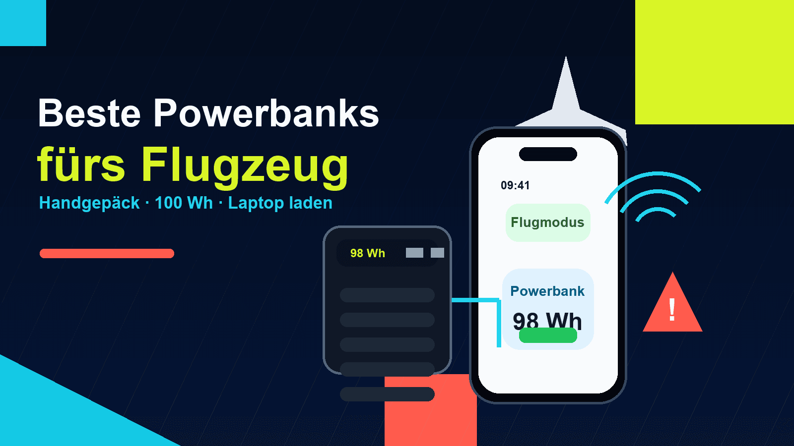 Beste Powerbanks fürs Flugzeug 2026: Handgepäck, 100 Wh und Laptop laden