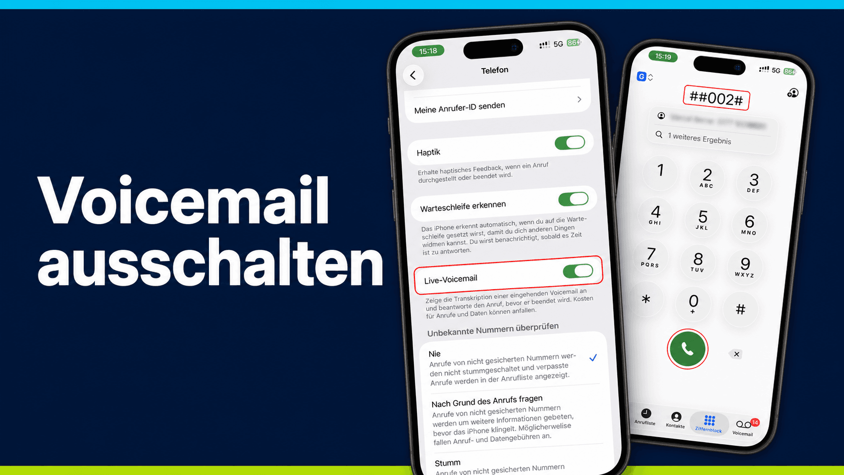 Voicemail beim iPhone ausschalten: Mailbox & Anrufbeantworter deaktivieren