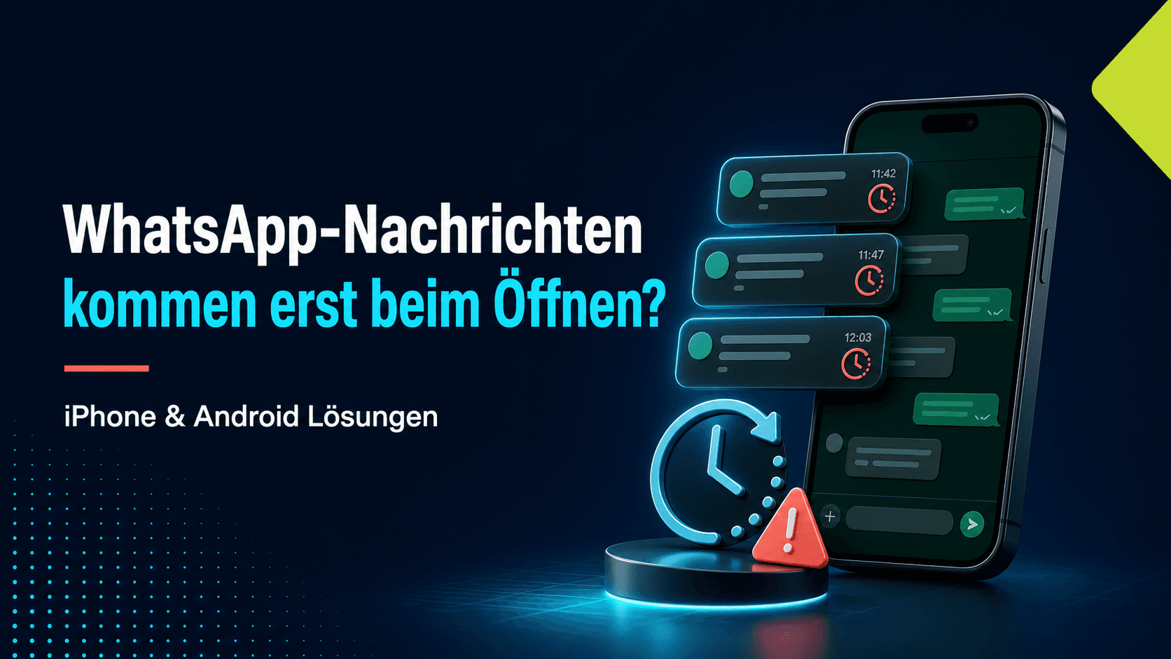 WhatsApp-Nachrichten kommen erst beim Öffnen: iPhone & Android Lösungen