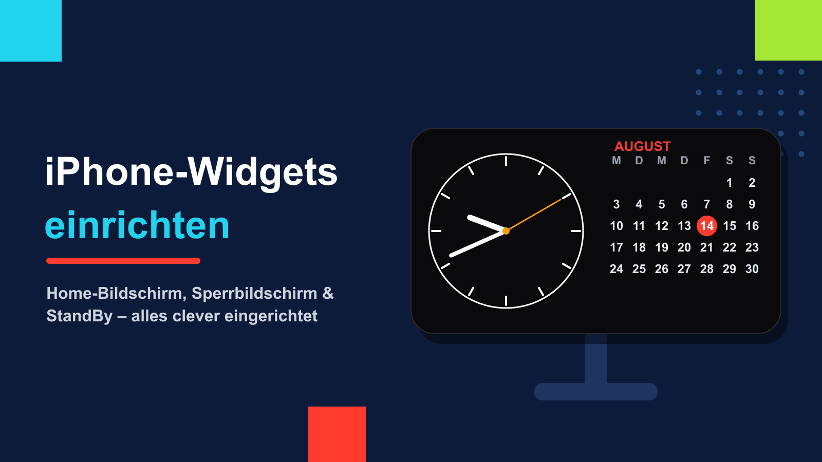 iPhone-Widgets einrichten: Home-Bildschirm, Sperrbildschirm & StandBy