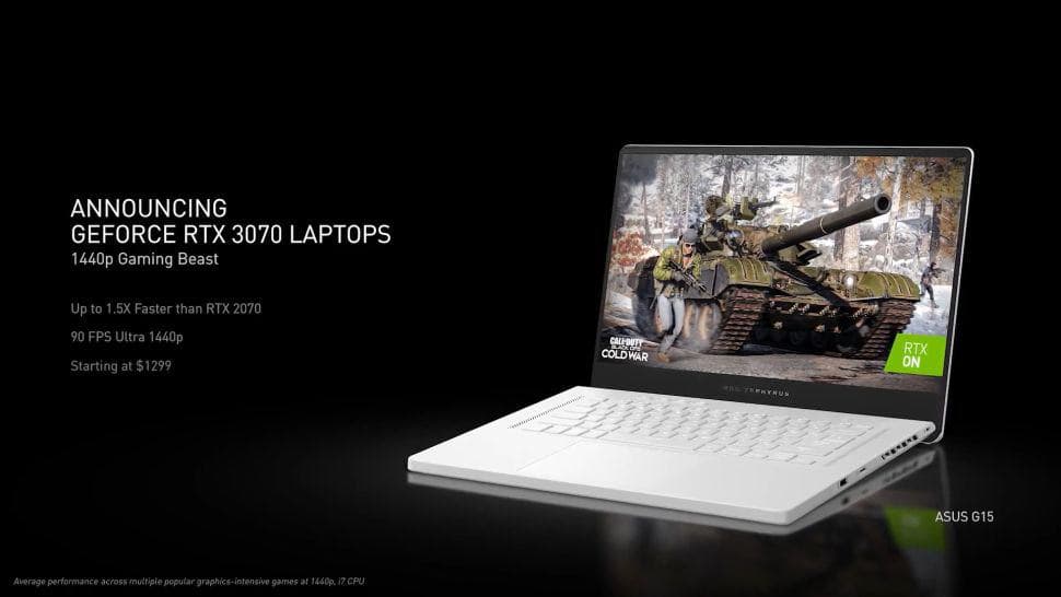 Nvidia RTX 3000-Grafikkarten für Laptops