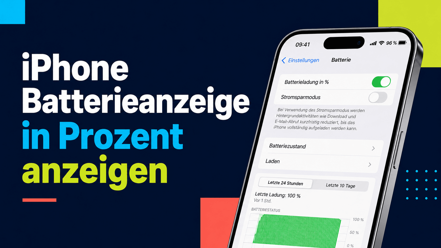 iPhone Batterieanzeige in Prozent anzeigen: So aktivierst du die Prozentanzeige
