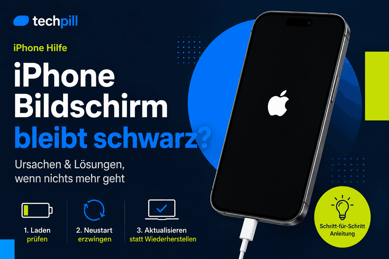 iPhone Bildschirm schwarz: Was tun, wenn das iPhone nicht mehr reagiert?