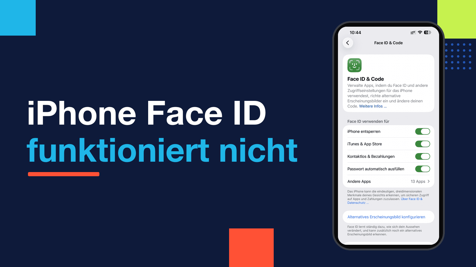 iPhone Face ID funktioniert nicht: Ursachen und Lösungen