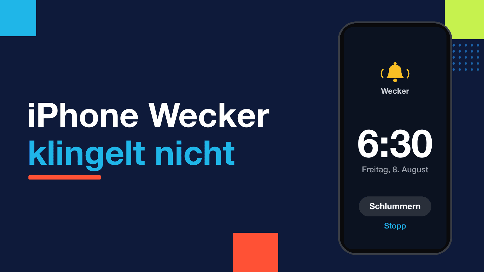 iPhone Wecker klingelt nicht: Ursachen und Lösungen