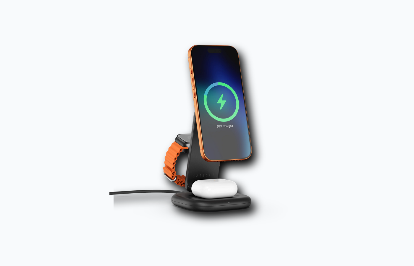Satechi 3-in-1 Foldable Qi2 25W Ladestation Produktbild