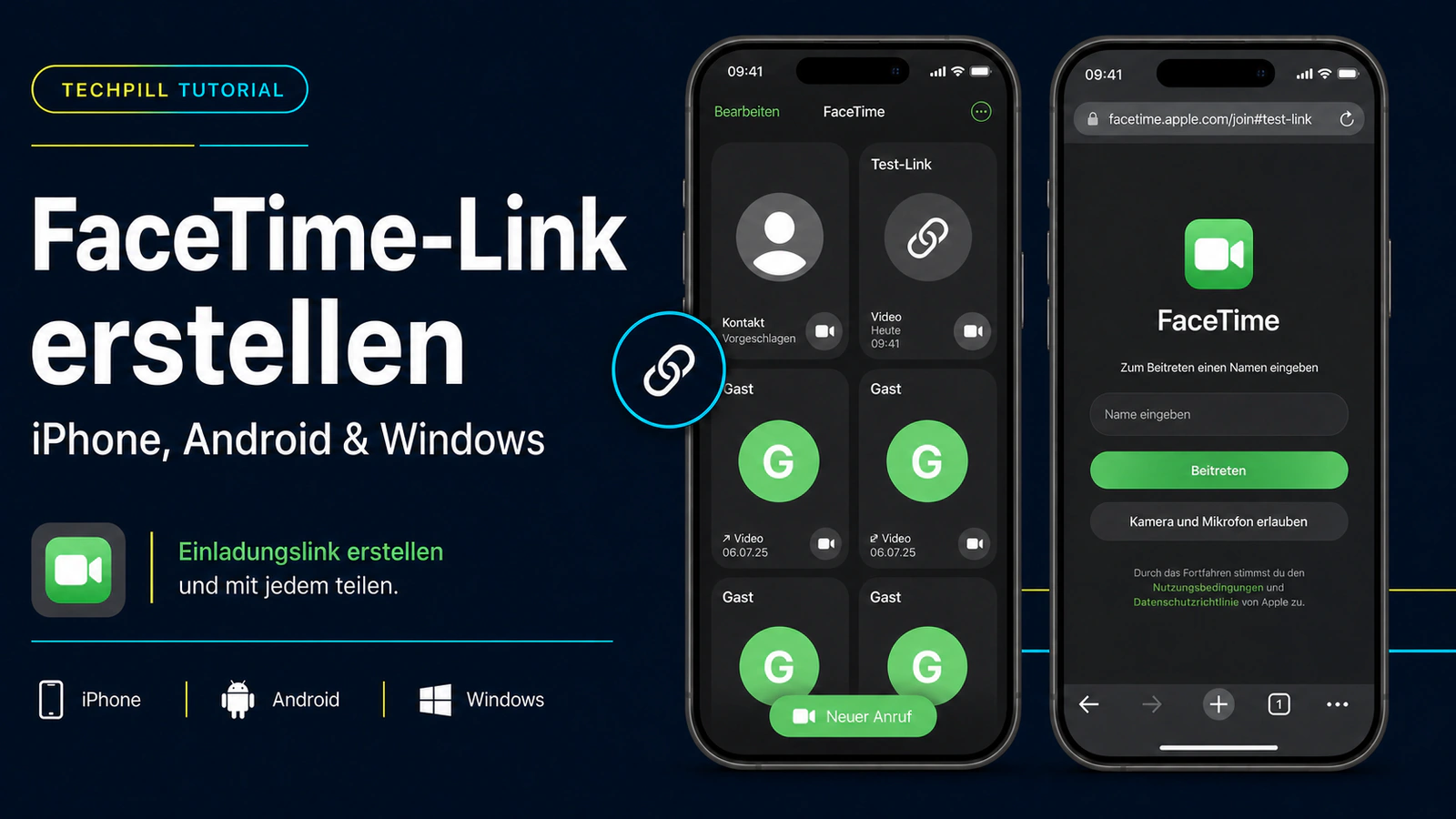 FaceTime-Link erstellen: Anleitung für iPhone, Android und Windows