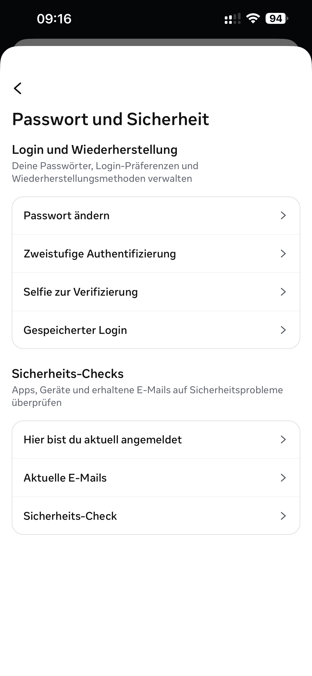 Instagram Konto gehackt Passwort und Sicherheit prüfen