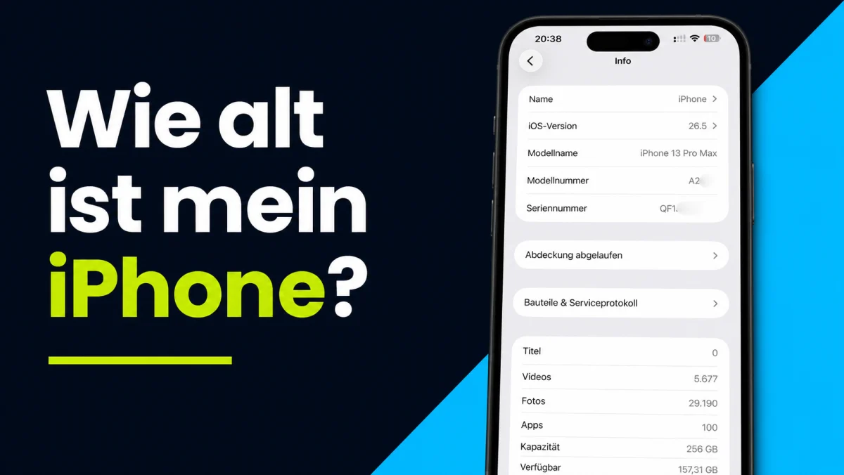 Wie alt ist mein iPhone? Modell, Kaufdatum und Alter prüfen