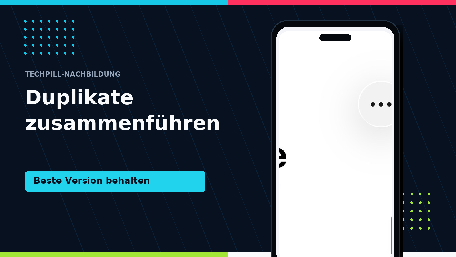 Doppelte Fotos und Videos auf dem iPhone zusammenführen
