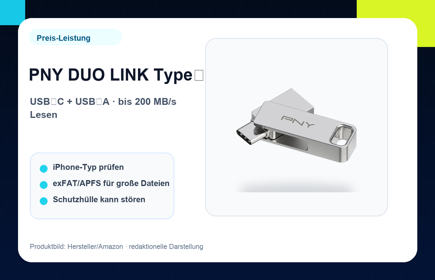 PNY DUO LINK Type-C Produktbild