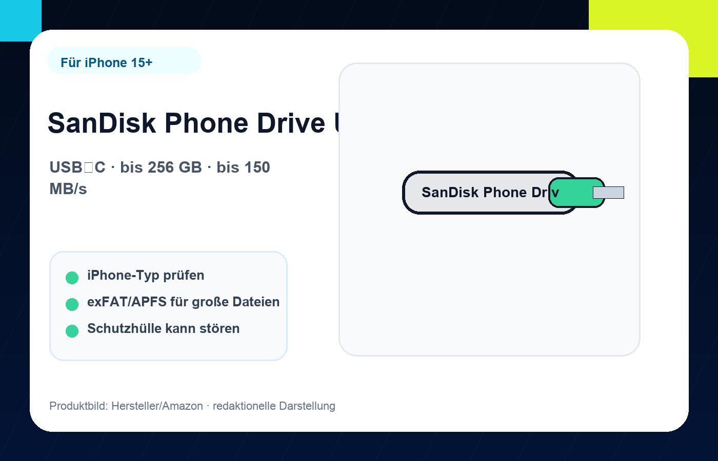 SanDisk Phone Drive USB-C Produktbild