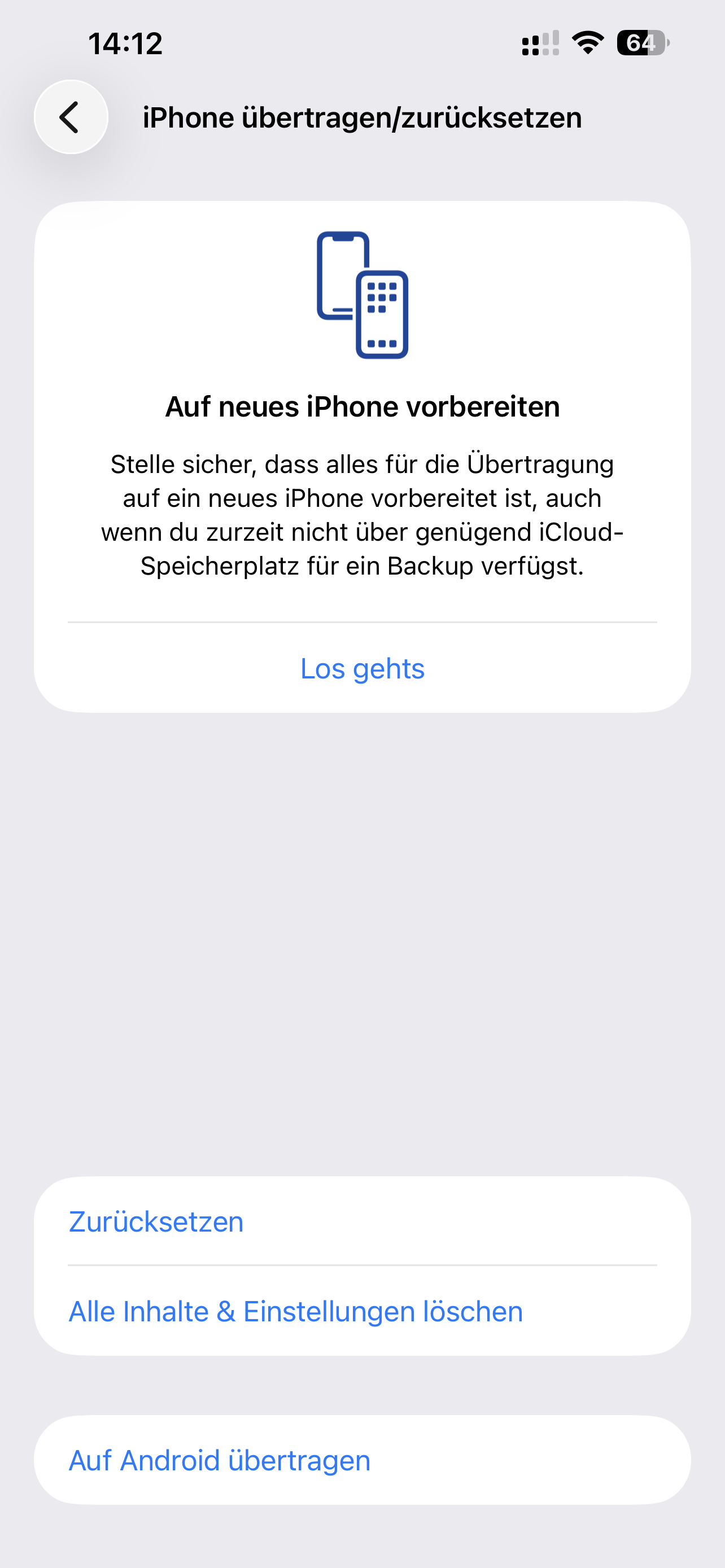 iPhone alle Einstellungen zurücksetzen wenn Taschenlampe nicht funktioniert
