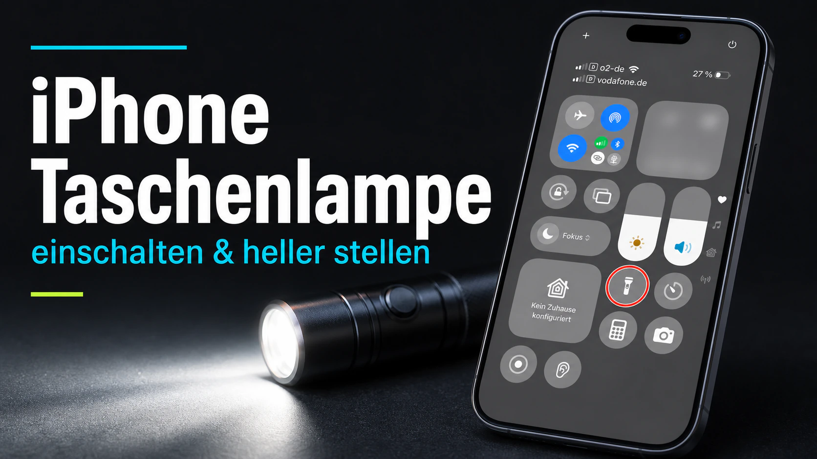 Taschenlampe beim iPhone einschalten: So geht es schnell