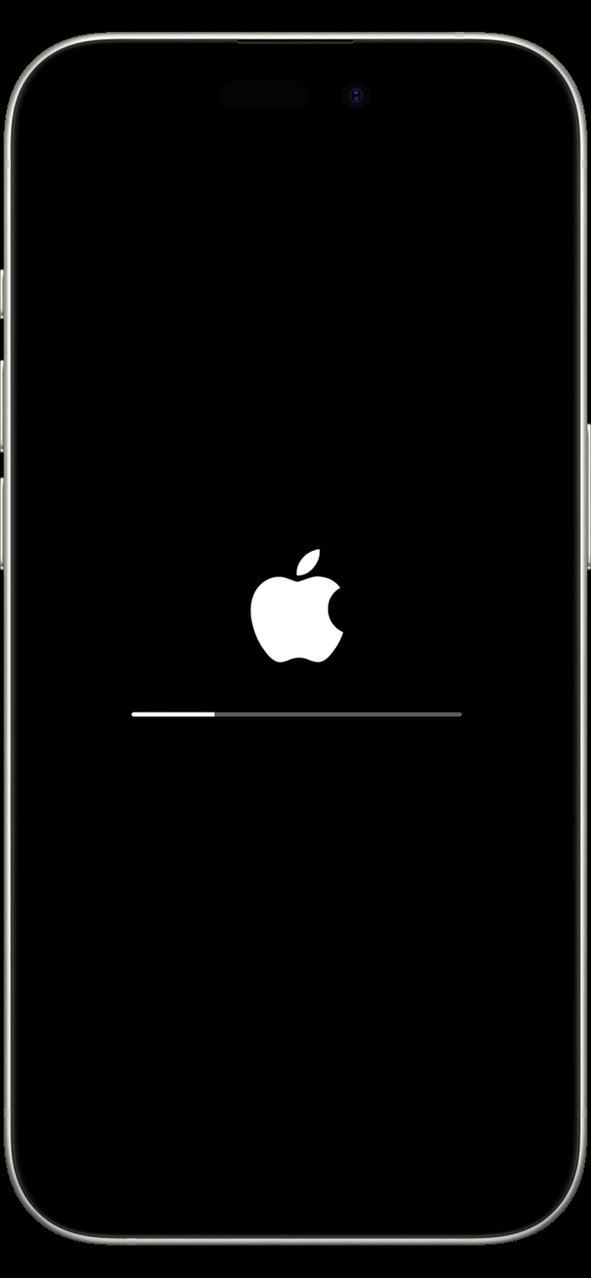 iPhone Update hängt beim Apple Logo mit Fortschrittsbalken