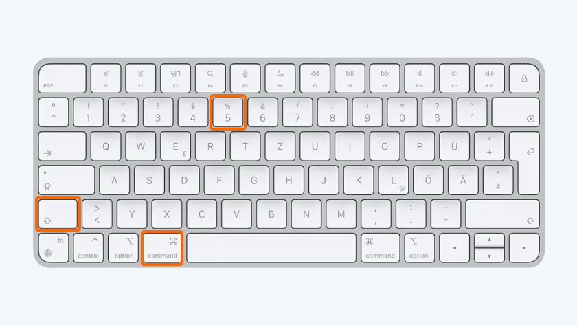 Mac Screenshot gesamten Bildschirm aufnehmen mit Shift Command 3