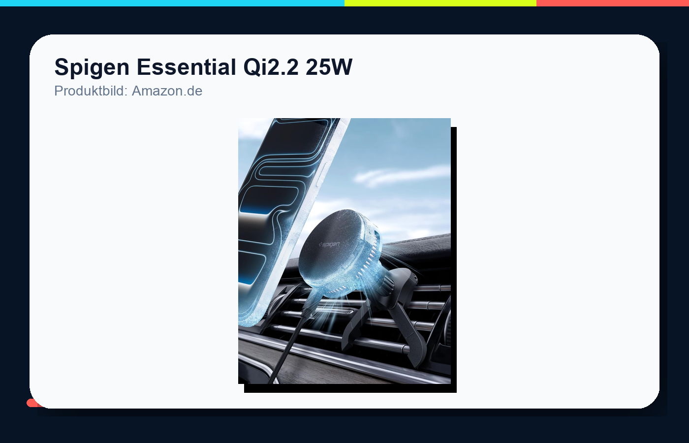Spigen Essential Qi2.2 25W Hook Car Mount Produktbild