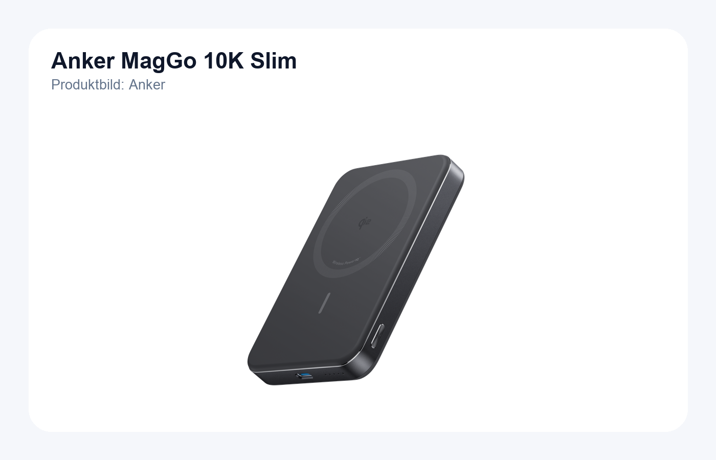 Anker MagGo Power Bank 10K Slim Produktbild