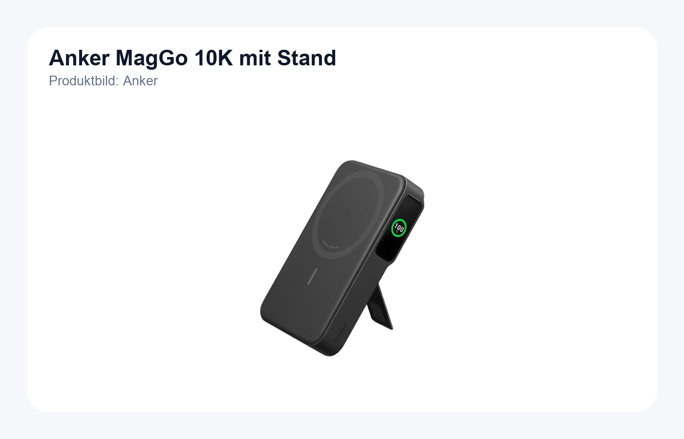 Anker MagGo Power Bank 10K mit Stand und Display Produktbild