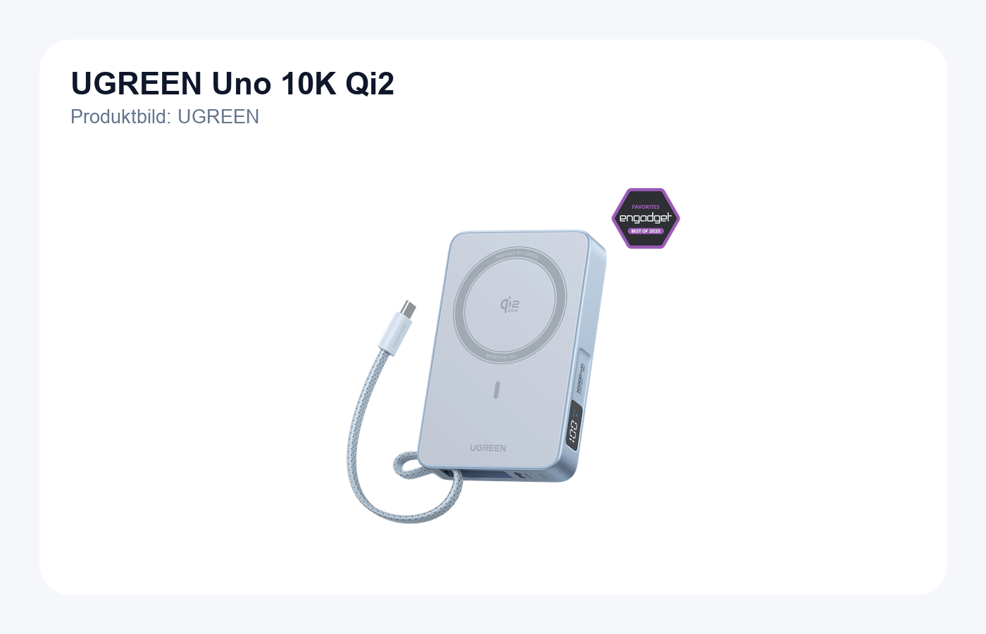 UGREEN Uno / MagFlow 10K Qi2 Produktbild