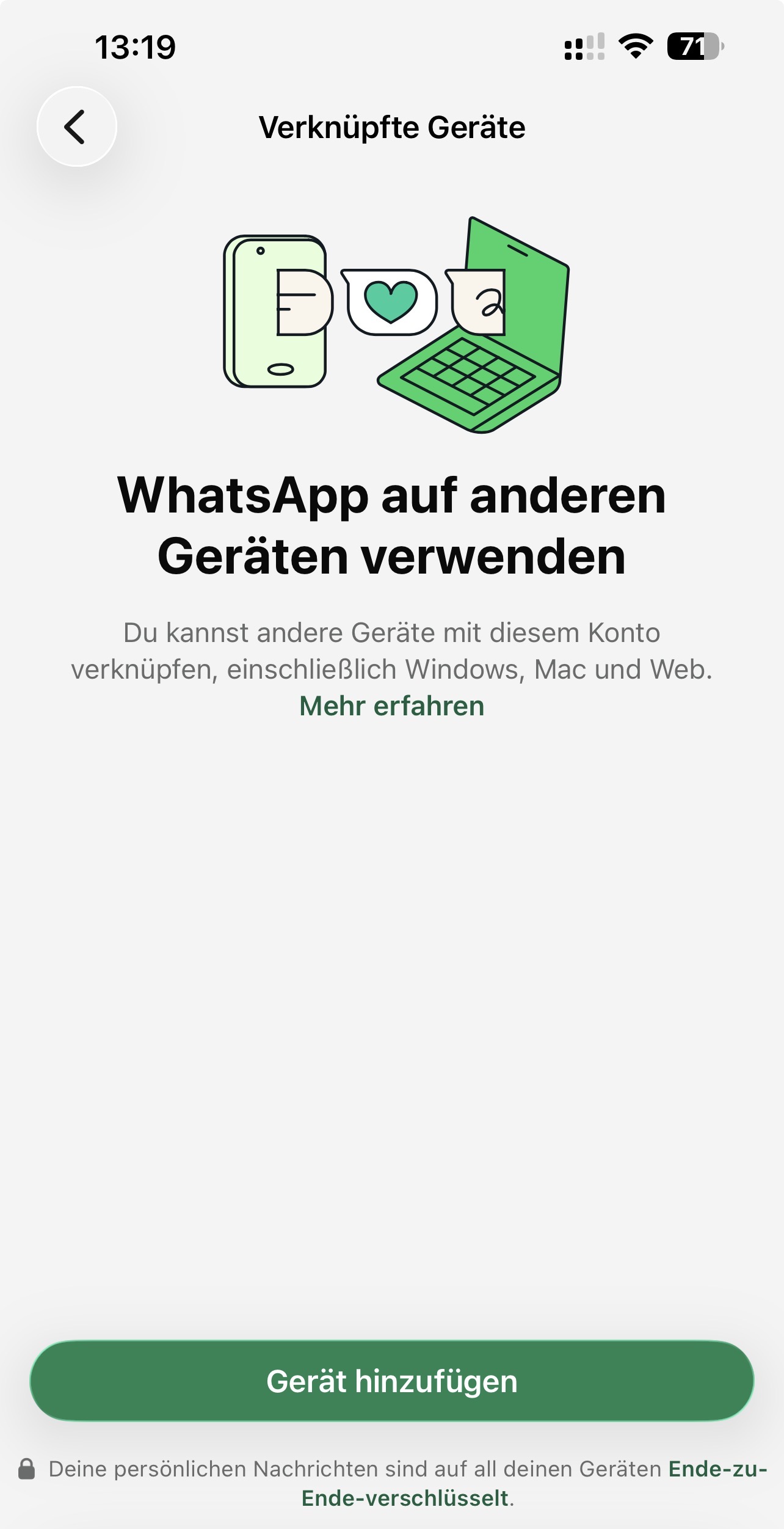 WhatsApp verknüpfte Geräte prüfen