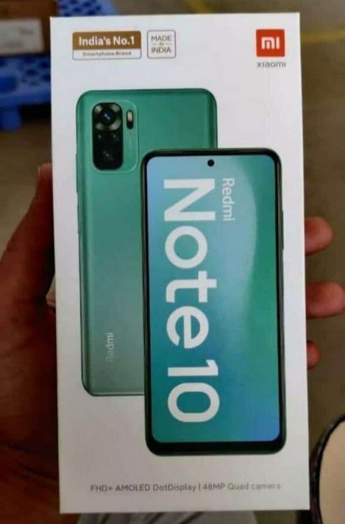 Die Retail Box des Redmi Note 10