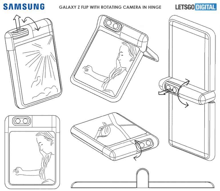 Samsung Galaxy Z Flip drehbare Kamera